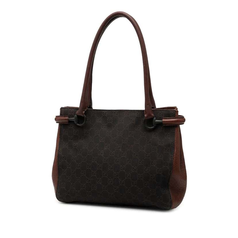 Gucci GG Canvas Shoulder Bag Brown Canvas Good condition - Back View