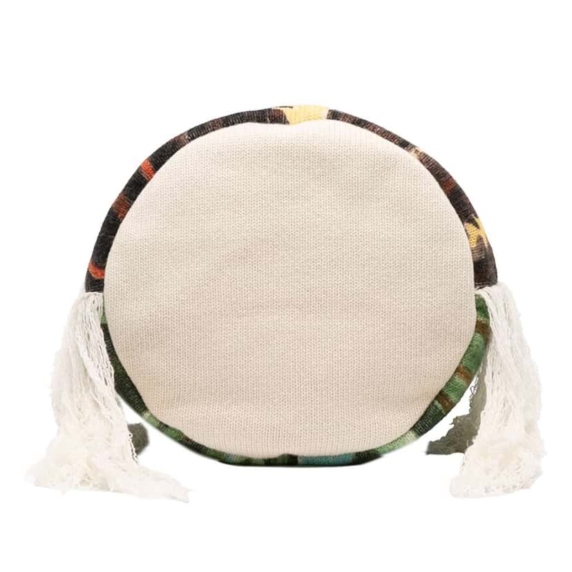 Chloé Printed Knit Jorge Bucket Bag Brown Wool Very good condition - Inside View