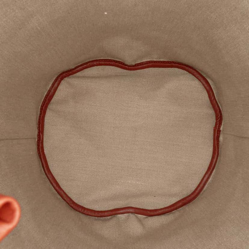 Chloé Printed Knit Jorge Bucket Bag Brown Wool Very good condition - Model View