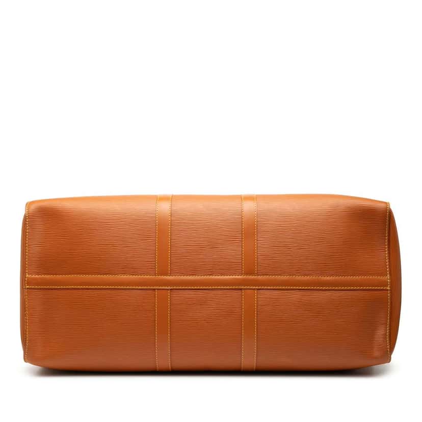 Louis Vuitton Epi Keepall 55 Brown Leather Good condition - Inside View
