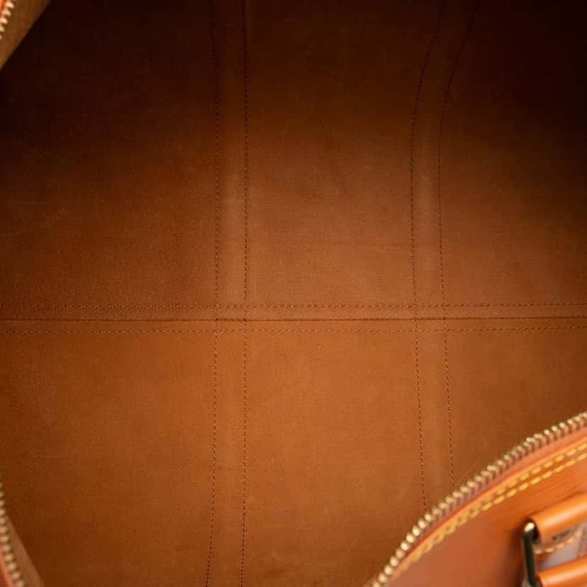 Louis Vuitton Epi Keepall 55 Brown Leather Good condition - Model View