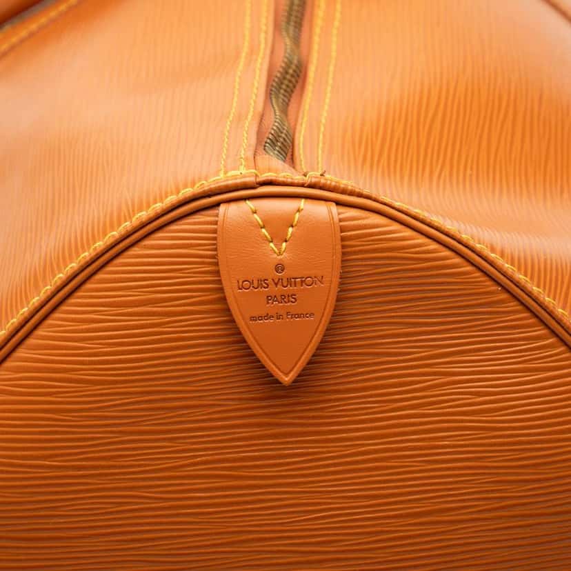 Louis Vuitton Epi Keepall 55 Brown Leather Good condition - Box View