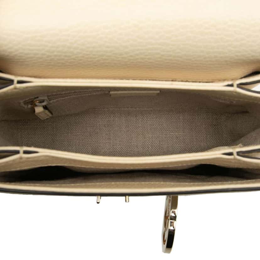 Gucci Small Dollar Calfskin Interlocking G Crossbody White Leather Very good condition - Model View