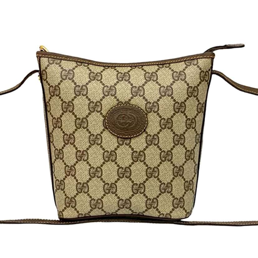 Gucci GG Supreme Crossbody Brown Canvas Very good condition - Front View