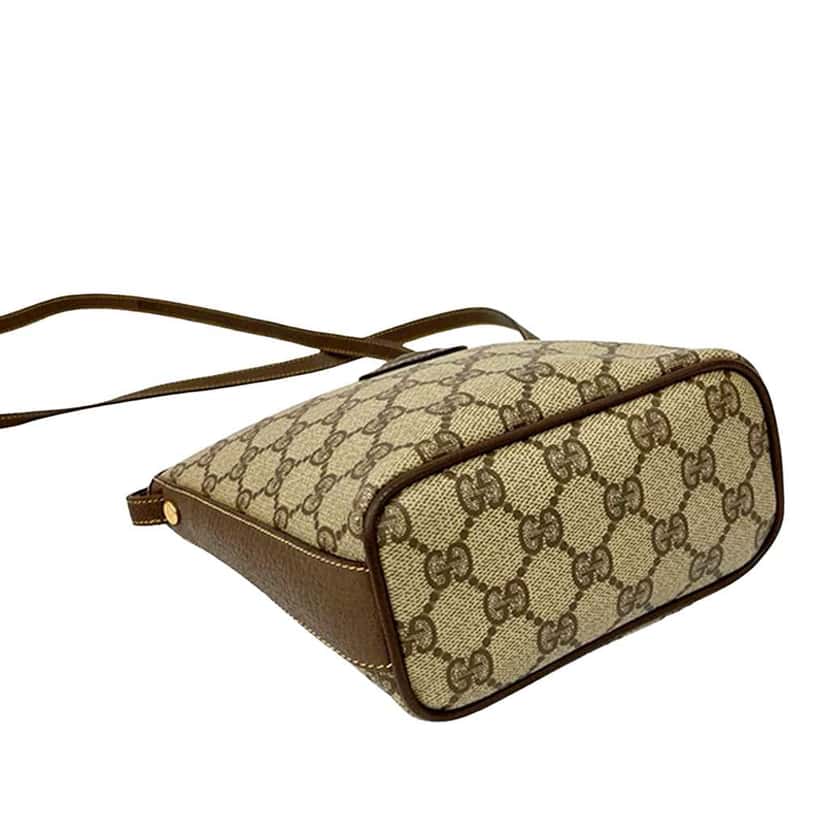 Gucci GG Supreme Crossbody Brown Canvas Very good condition - Back View