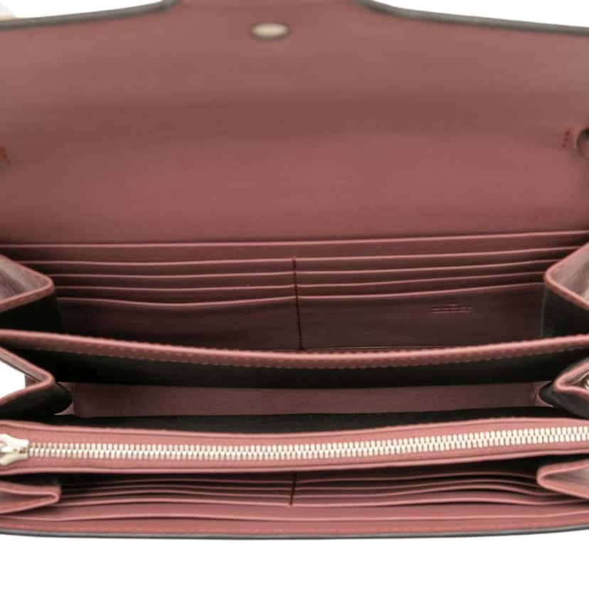 Gucci GG Supreme Dionysus Blooms Chain Wallet Brown Canvas Very good condition - Model View