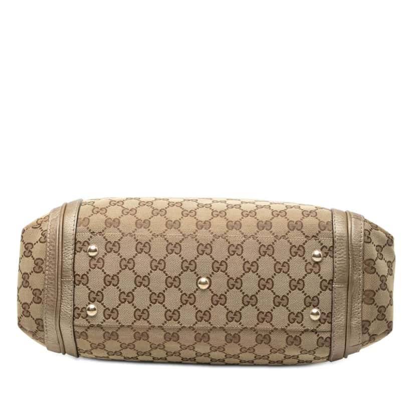 Gucci Large GG Canvas Bella Shoulder Bag Brown Canvas Very good condition - Inside View