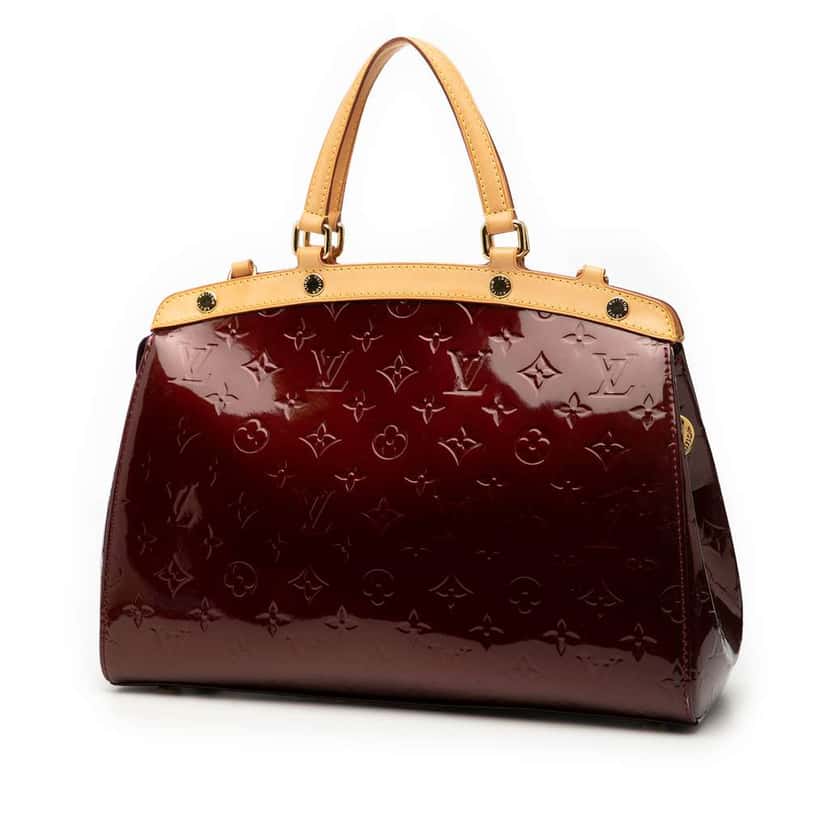 Louis Vuitton Monogram Vernis Brea MM Red Leather Good condition - Back View