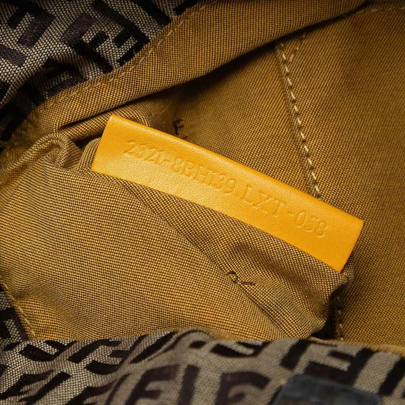 Fendi Zucchino Canvas Chef Front Pocket Shopping Tote Brown Canvas Very good condition - Box View