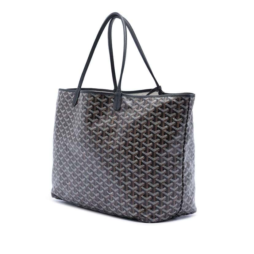 Goyard Goyardine Saint Louis GM Black Canvas Very good condition - Back View