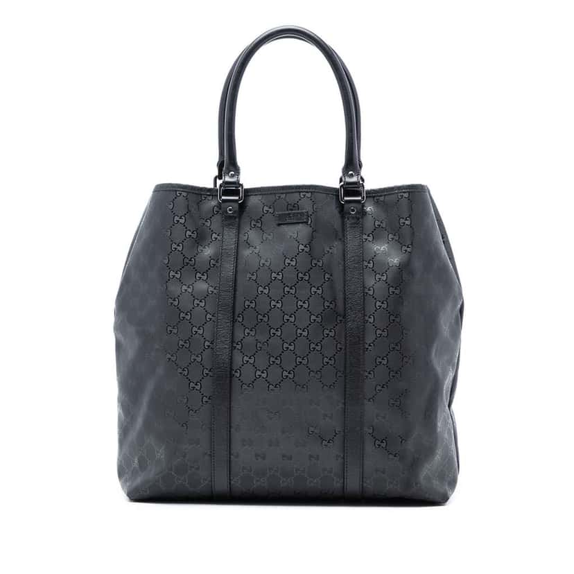 Gucci GG Imprime Joy Vertical Tote Black Canvas Very good condition - Front View