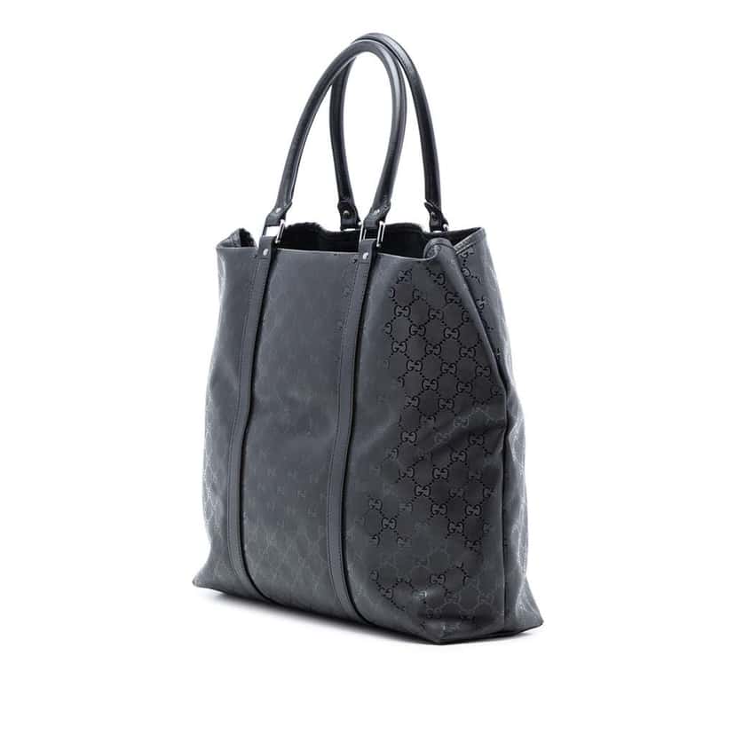 Gucci GG Imprime Joy Vertical Tote Black Canvas Very good condition - Back View
