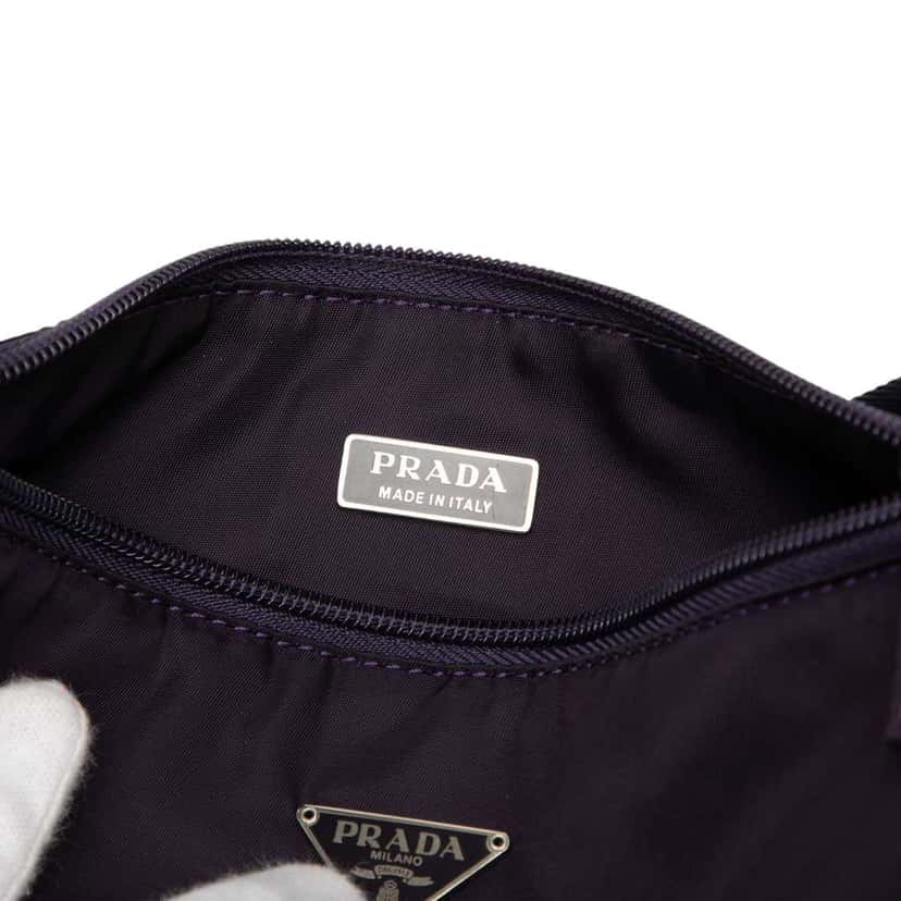Prada Tessuto Pochette Purple Very good condition - Box View