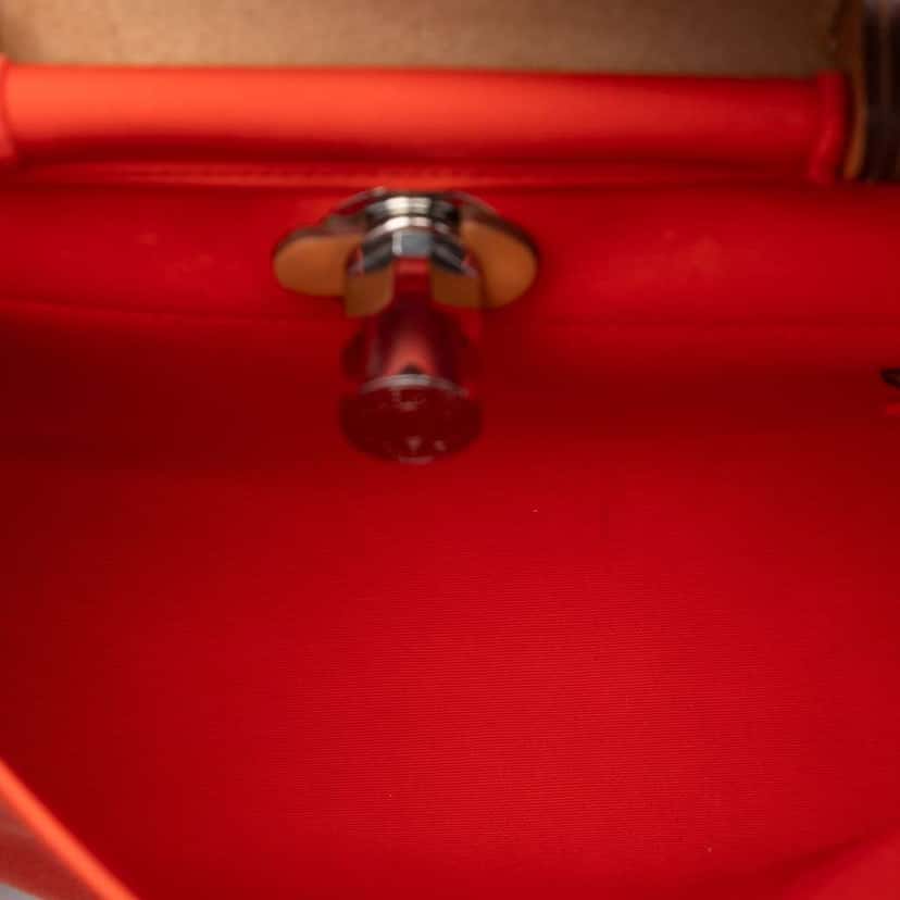 Hermès Toile Herbag Zip 31 Orange Canvas Good condition - Model View