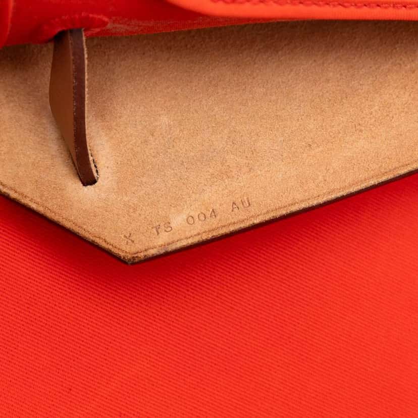 Hermès Toile Herbag Zip 31 Orange Canvas Good condition - Box View