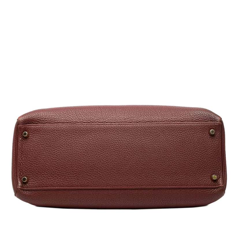 Hermès Togo Kelly II Retourne 35 Red Leather Fair condition - Inside View