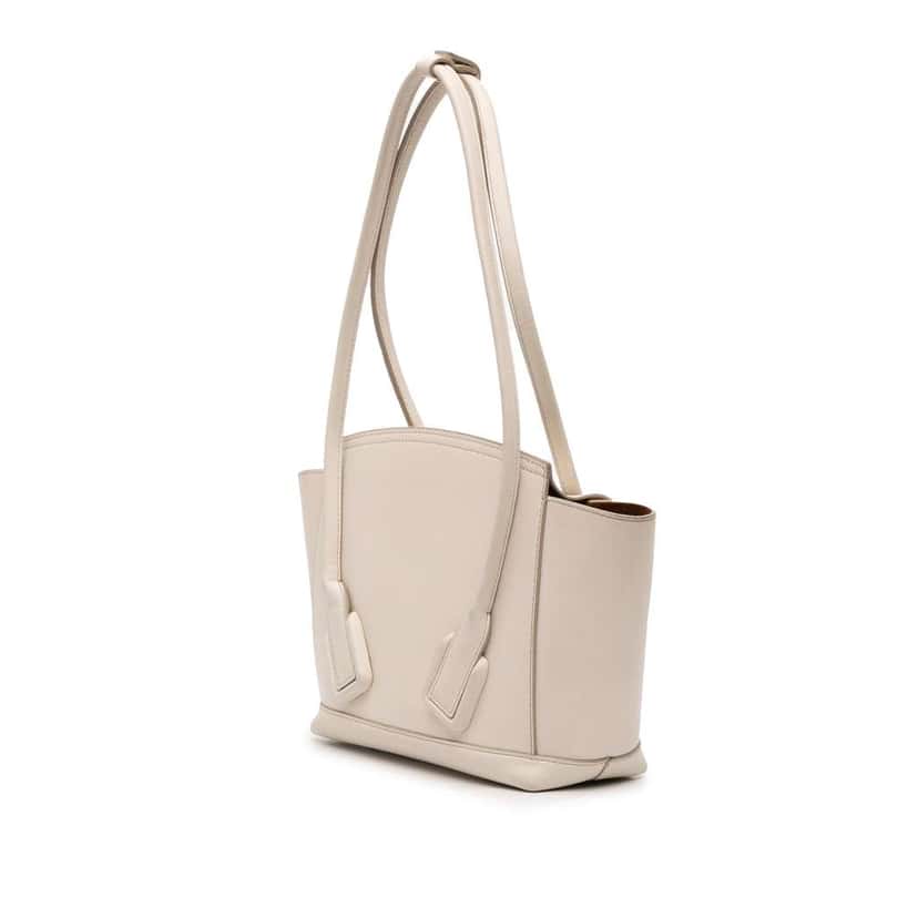 Bottega Veneta Small French Calfskin The Arco Tote Brown Leather Fair condition - Back View