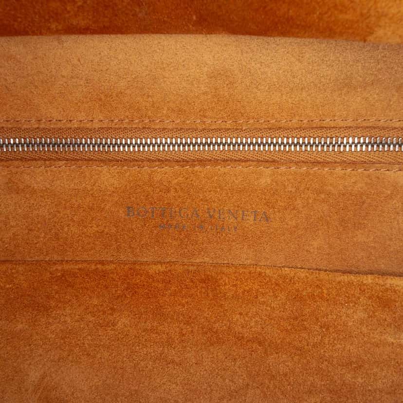 Bottega Veneta Small French Calfskin The Arco Tote Brown Leather Fair condition - Box View