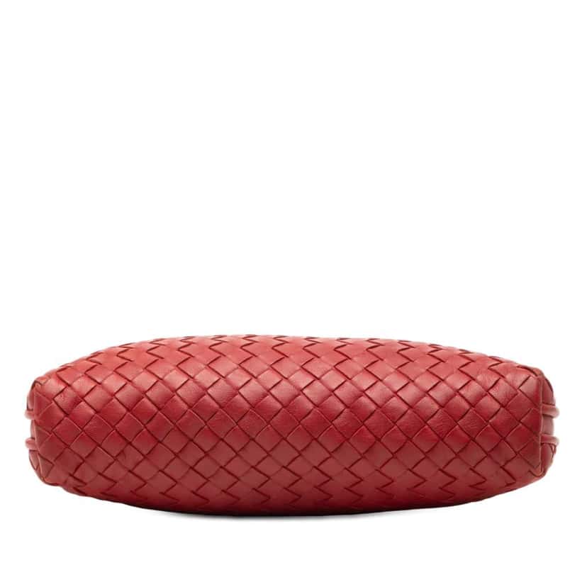 Bottega Veneta Nappa Intrecciato Nodini Crossbody Red Leather Very good condition - Inside View