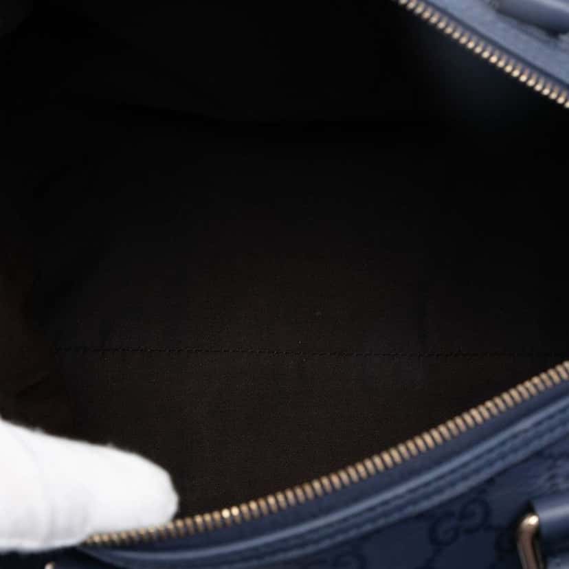 Gucci Medium Guccissima Joy Boston Bag Blue Leather Good condition - Model View