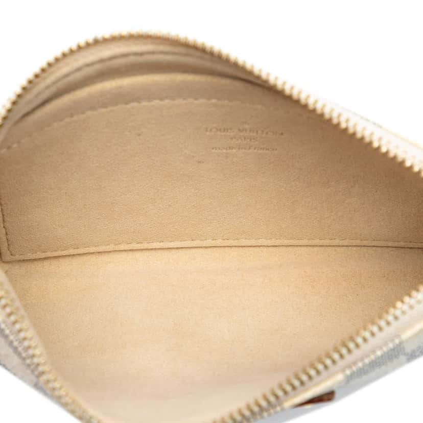 Louis Vuitton Damier Azur Pochette Milla MM White Good condition - Model View