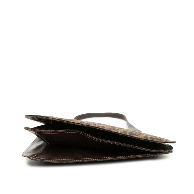 Fendi Zucca Canvas Hobo Brown Canvas Good condition - Inside View