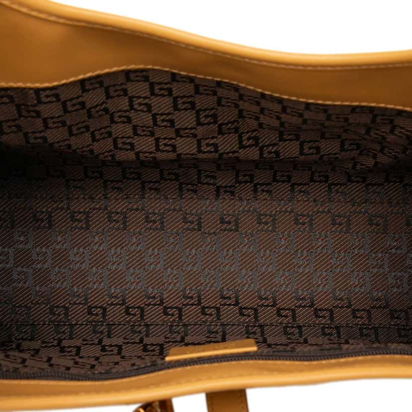 Gucci Suede Jackie Bardot Handbag Brown Leather Good condition - Model View