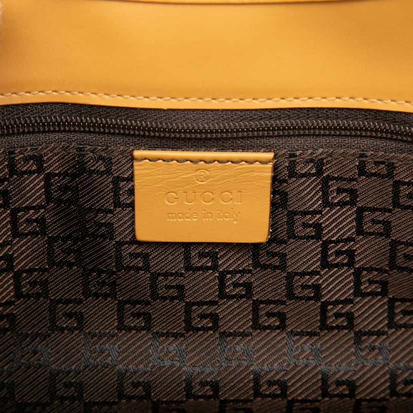 Gucci Suede Jackie Bardot Handbag Brown Leather Good condition - Box View