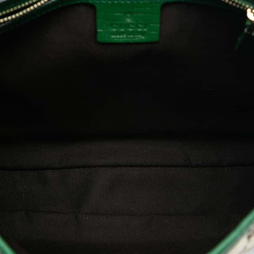Gucci GG Canvas Web Junco Shoulder Bag Brown Canvas Good condition - Model View