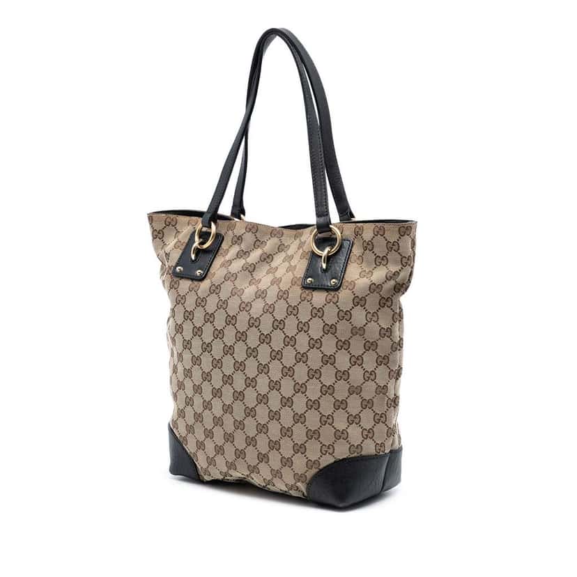 Gucci GG Canvas GG Charm Tote Brown Canvas Very good condition - Back View