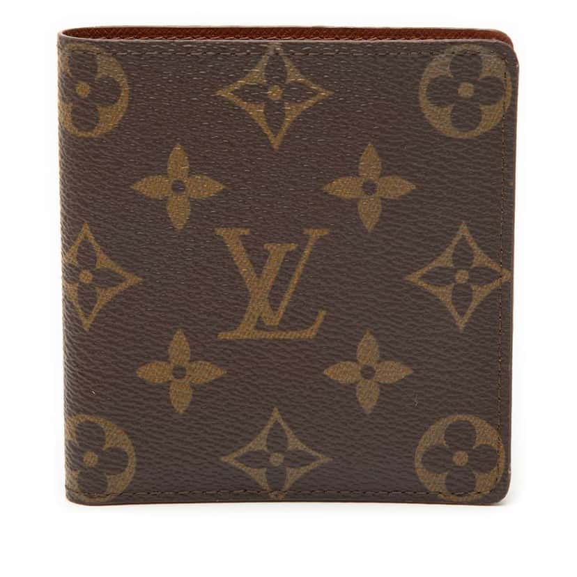 Louis Vuitton Monogram Bifold Small Wallet Brown Good condition - Front View