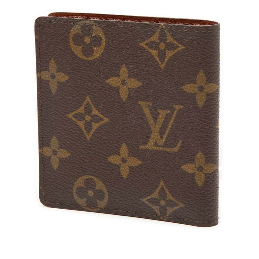 Louis Vuitton Monogram Bifold Small Wallet Brown Good condition - Back View