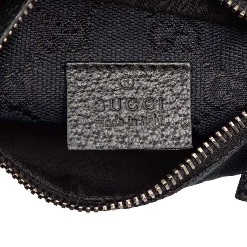 Gucci GG Canvas Double Pocket Belt Bag Blue Canvas Very good condition - Box View