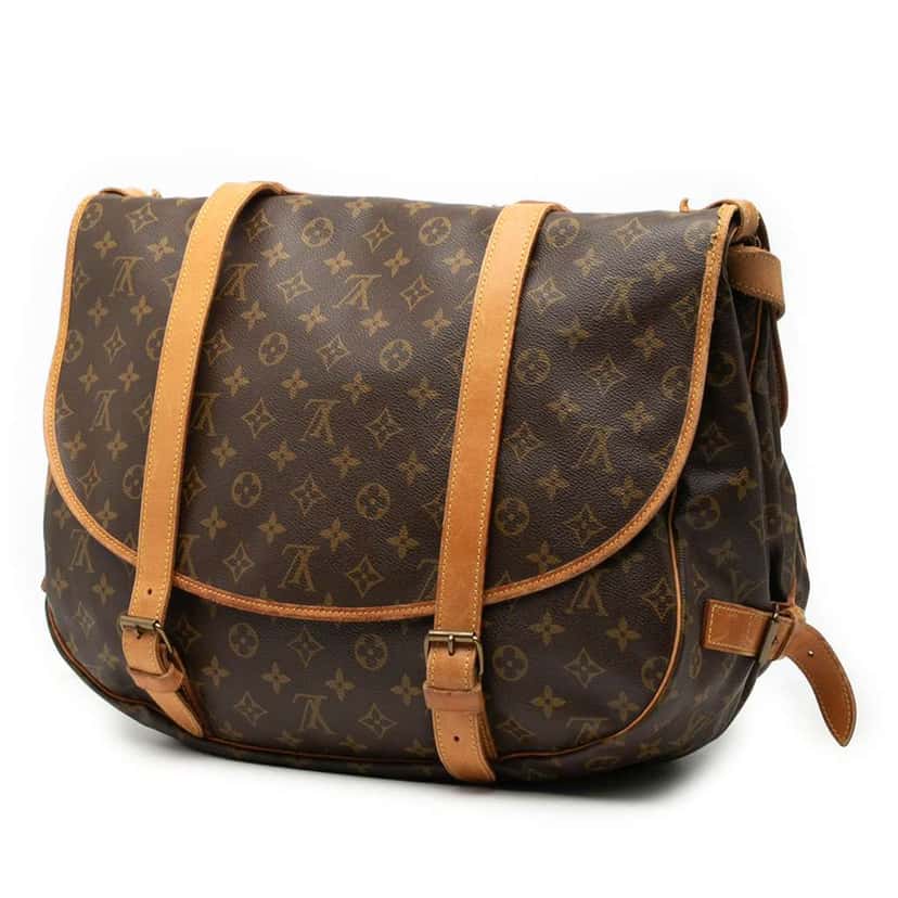 Louis Vuitton Monogram Saumur 43 Brown Good condition - Back View