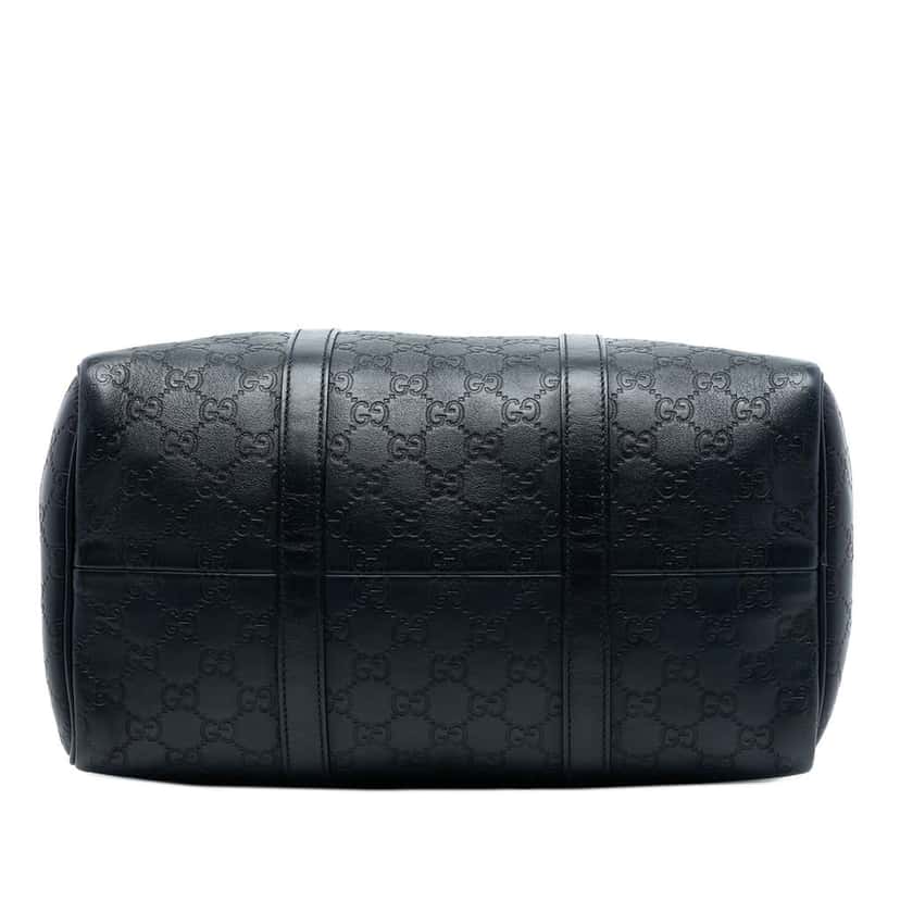 Gucci Medium Guccissima Joy Boston Bag Blue Leather Good condition - Inside View