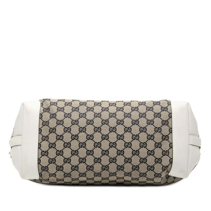 Gucci Medium GG Canvas Craft Tote Brown Canvas Good condition - Inside View