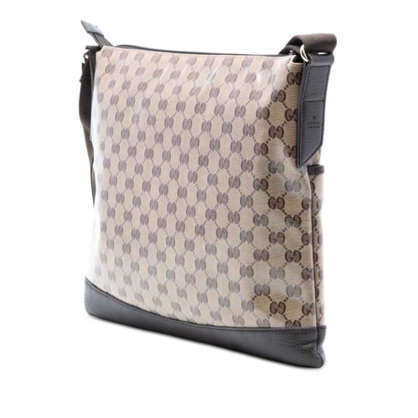 Gucci GG Crystal Crossbody Brown Canvas Very good condition - Back View