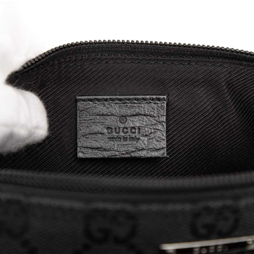 Gucci GG Canvas Boat Black Canvas Good condition - Box View