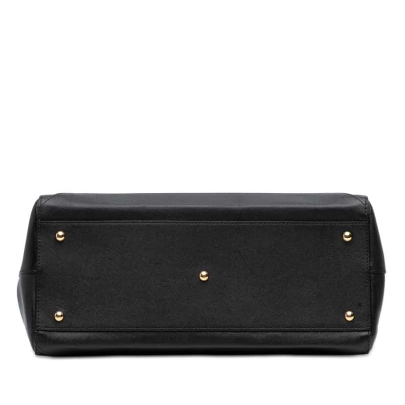 Mcm Leather Nuovo Satchel Black Leather Good condition - Inside View