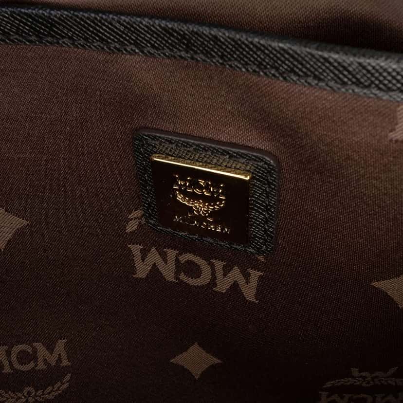 Mcm Leather Nuovo Satchel Black Leather Good condition - Box View