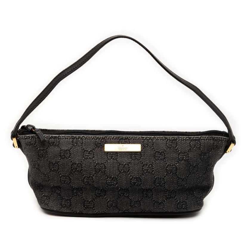 Gucci GG Denim Boat Grey Denim Good condition - Front View