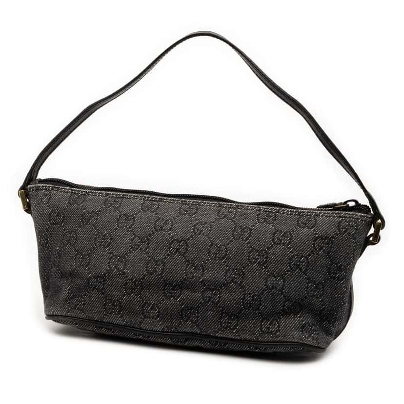 Gucci GG Denim Boat Grey Denim Good condition - Back View