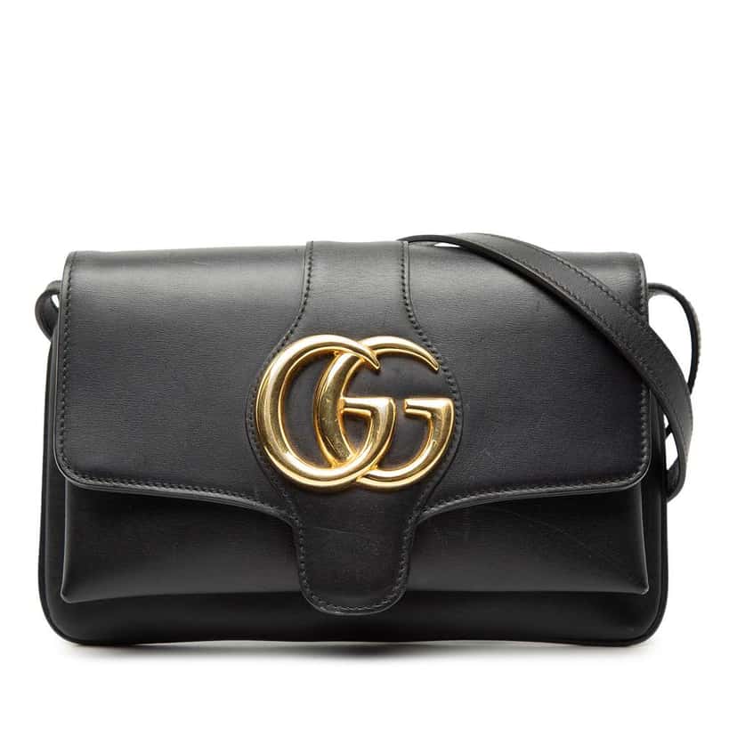 Gucci Small Leather Arli Crossbody Black Leather Good condition - Front View