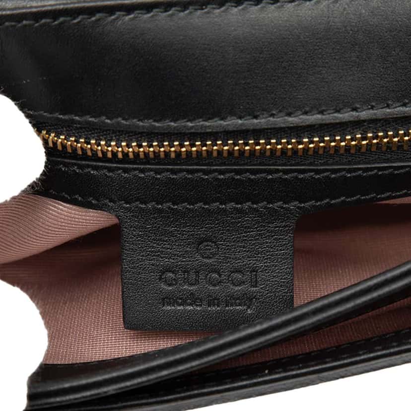 Gucci Small Leather Arli Crossbody Black Leather Good condition - Box View