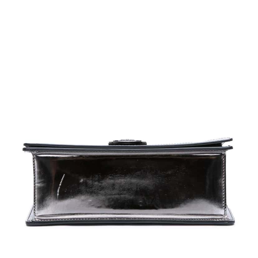 Balmain Patent Mariniere Flap Silver Leather Good condition - Inside View