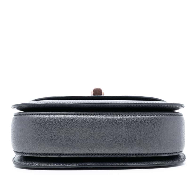 Gucci Calfskin Bamboo Night Grey Leather Very good condition - Inside View