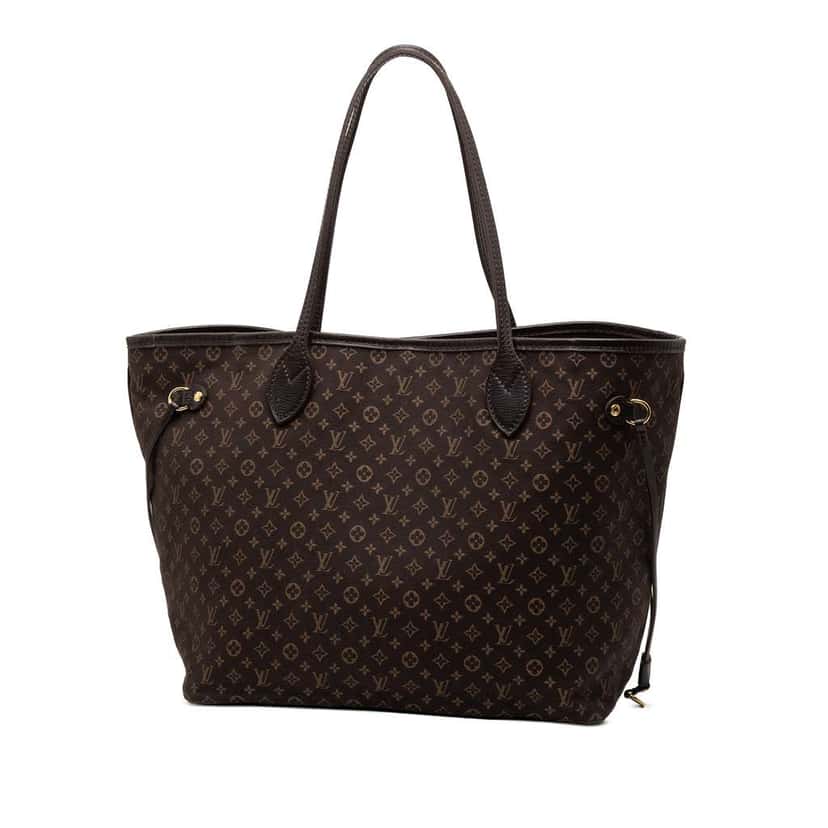Louis Vuitton Monogram Idylle Neverfull MM Brown Canvas Good condition - Back View