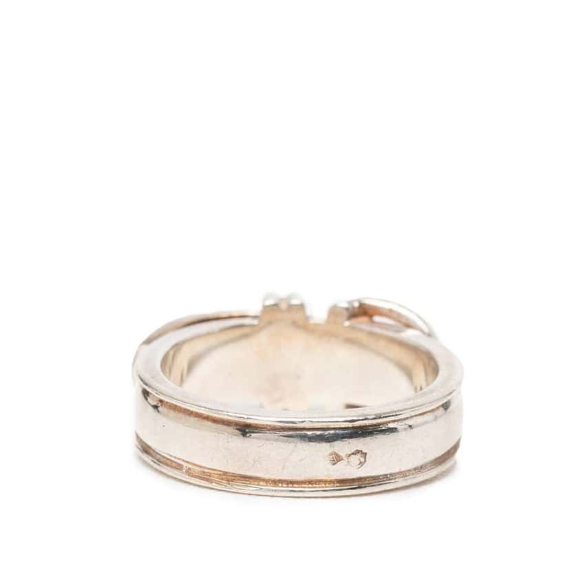 Hermès Sterling Silver Ceinture Buckle Ring Silver Silver Good condition - Inside View