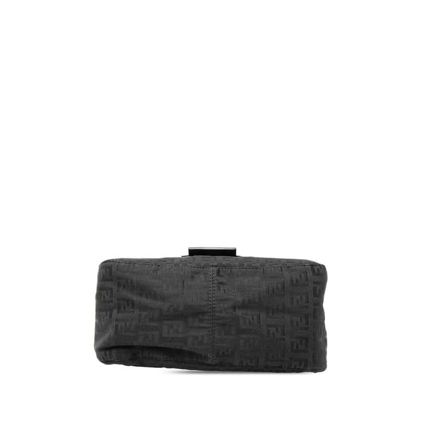 Fendi Mini Zucchino Canvas Mamma Forever Black Canvas Good condition - Inside View