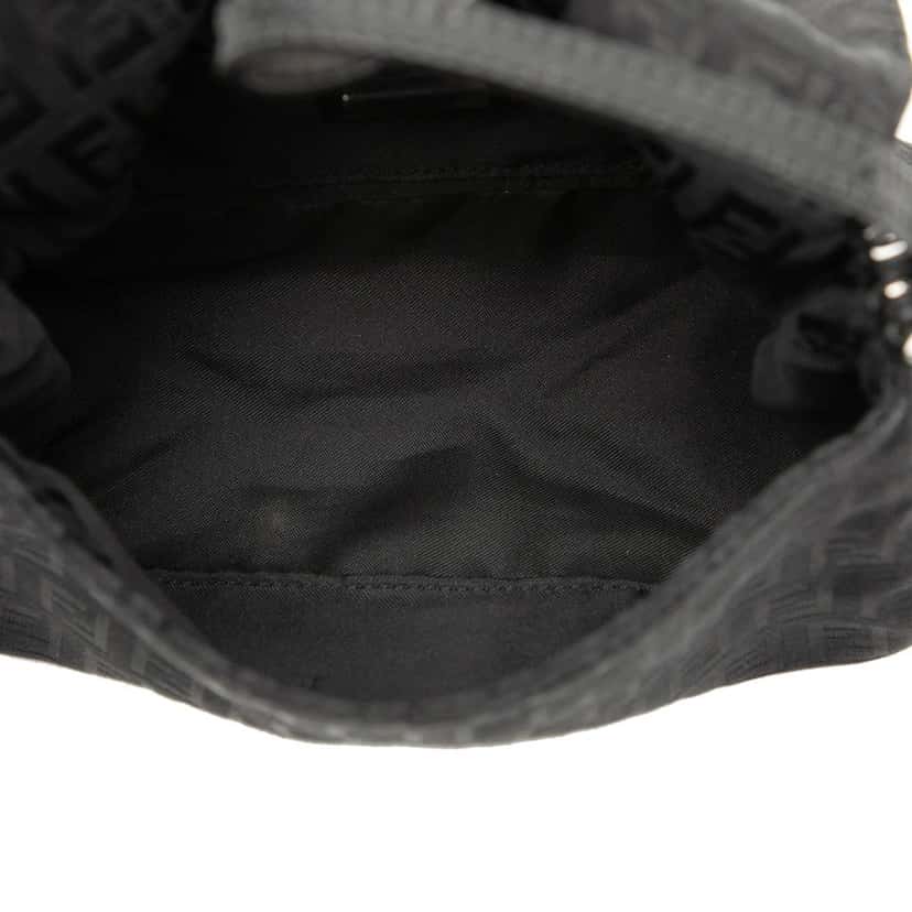 Fendi Mini Zucchino Canvas Mamma Forever Black Canvas Good condition - Model View